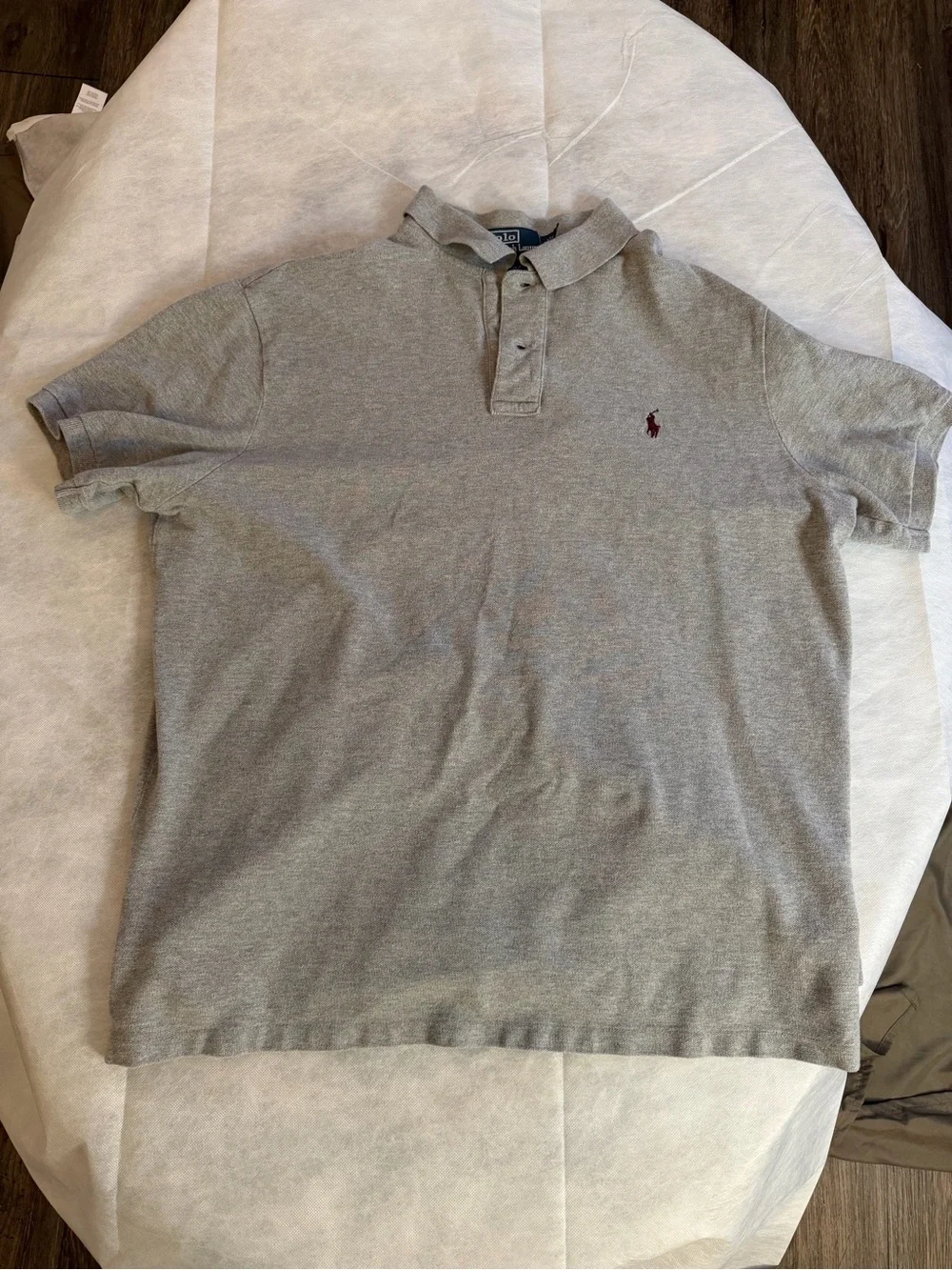 Polo Ralph Lauren Custom Fit Gray Polo Shirt Men’s XL Embroidered Pony Classic